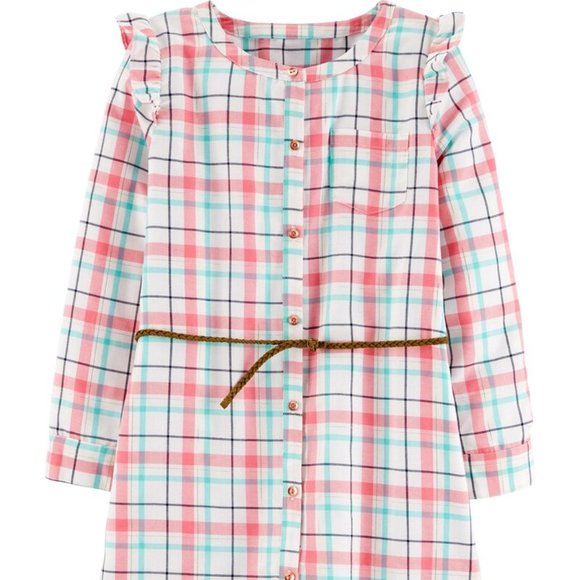 Carter's Other - CARTER'S  Plaid Twill Dress Size 8 NWT